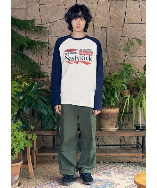 NASTY KICK（ナスティーキック）の「【UNISEX】NASTYKICK／Liberation ロングスリーブT（Tシャツ/カットソー・レディース・ホワイト/ブラウン・LARGE/MEDIUM）」の8枚目の写真