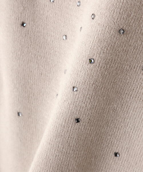 PROPORTION BODY DRESSING(プロポーションボディドレッシング)の「ビジュー付きニット / 1214270025(ニット/セーター・レディース・グレー/ホワイト系その他/パープル・FREE)」の14枚目の写真