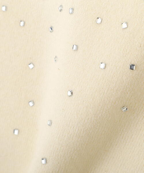PROPORTION BODY DRESSING(プロポーションボディドレッシング)の「ビジュー付きニット / 1214270025(ニット/セーター・レディース・グレー/ホワイト系その他/パープル・FREE)」の4枚目の写真