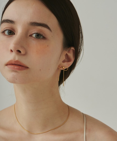 ciite' surgical stainless（シーテサージカルステンレス）の「【 金属アレルギー対応 】 リボンデザインピアス サージカルステンレス   (両耳用)（ピアス（両耳用）・レディース・シルバー/ゴールド・FREE）」の9枚目の写真