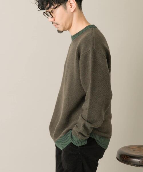 【ほぼ未使用】　Drumohr グレー ヘリンボーン編み セーター　46 ほぼ未使用】 Drumohr グレー ヘリンボーン編み セーター 46