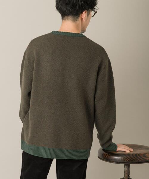URBAN RESEARCH ROSSO MEN(アーバンリサーチロッソメン)の「『XLサイズあり』ヘリンボーン柄クルーネックニット(ニット/セーター・メンズ・カーキ/アイボリー/ネイビー/グレー/ブラック・SMALL/MEDIUM/LARGE/X-LARGE)」の14枚目の写真