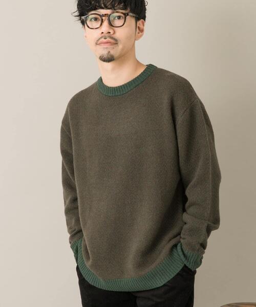 URBAN RESEARCH ROSSO MEN(アーバンリサーチロッソメン)の「『XLサイズあり』ヘリンボーン柄クルーネックニット(ニット/セーター・メンズ・カーキ/アイボリー/ネイビー/グレー/ブラック・SMALL/MEDIUM/LARGE/X-LARGE)」の13枚目の写真