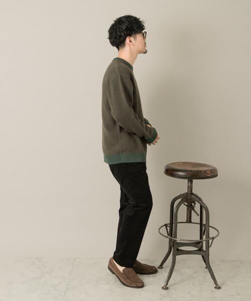URBAN RESEARCH ROSSO MEN(アーバンリサーチロッソメン)の「『XLサイズあり』ヘリンボーン柄クルーネックニット(ニット/セーター・メンズ・カーキ/アイボリー/ネイビー/グレー/ブラック・SMALL/MEDIUM/LARGE/X-LARGE)」の7枚目の写真