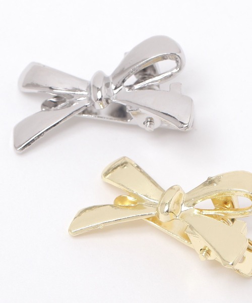 GLOBAL WORK(グローバルワーク)の「メタルミニリボンピン/AND YUA ANY/232270(ヘアピン・キッズ・シルバー/ゴールド・FREE)」の4枚目の写真