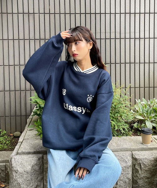 セール】襟付きゲームロゴVネックスウェット（スウェット）｜Chillfar