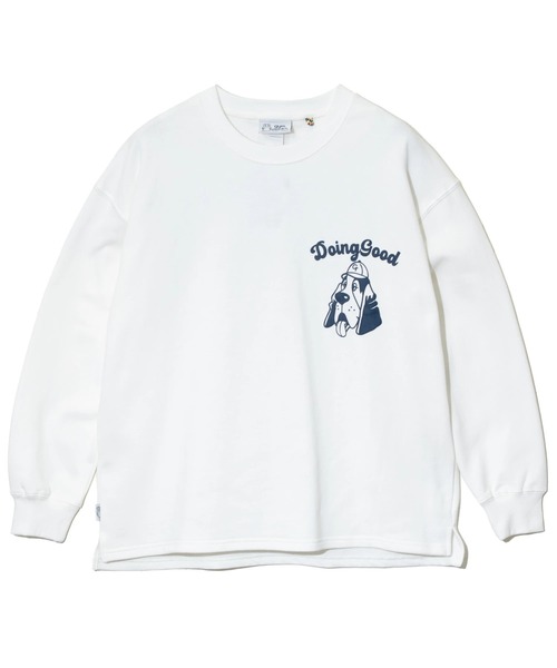 go slow caravan(ゴースローキャラバン)の「gym master/ジムマスター 10.3oz Doing Good スウットビッグTee(スウェット・メンズ・グリーン/ホワイト/杢グレー・X-LARGE/LARGE/MEDIUM)」の14枚目の写真