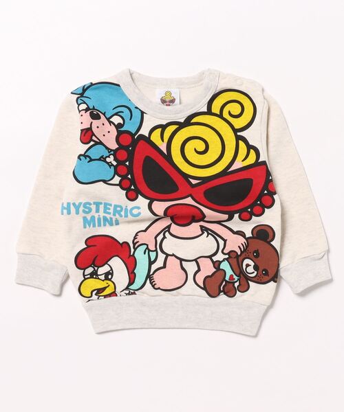 Hystericmini HAPPYNAPPY裏毛トレーナー