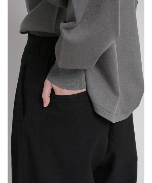 sm2rhythm（サマンサモスモスリズム）の「ウールライクタックワイドパンツ(セットアップ可)（その他パンツ・レディース・ブラック/ベージュ/グレー・L/M）」の11枚目の写真