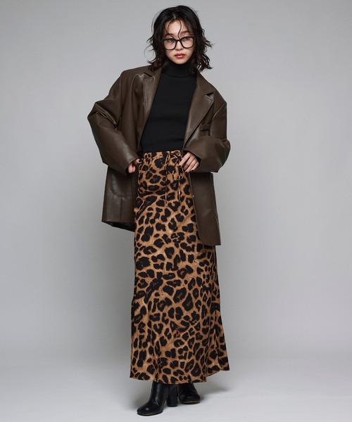 Narcissus（ナルシス）の「【Narcissus】レザージャケット（テーラードジャケット・レディース・ブラック/ブラウン・FREE）」の6枚目の写真