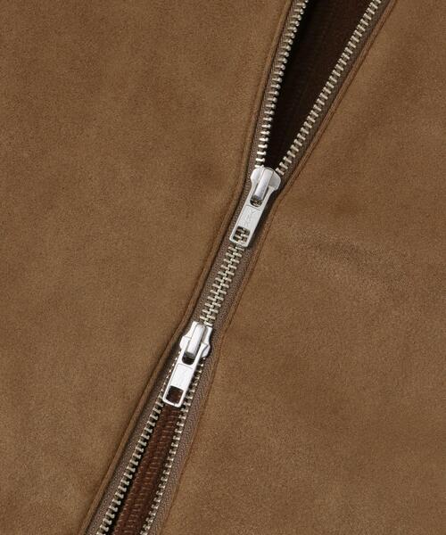 ITEMS URBANRESEARCH（アイテムズ アーバンリサーチ）の「裏フリース F.S. シングル ライダース（ライダースジャケット・メンズ・ブラック/チャコールグレー/ブラウン・MEDIUM/LARGE）」の13枚目の写真