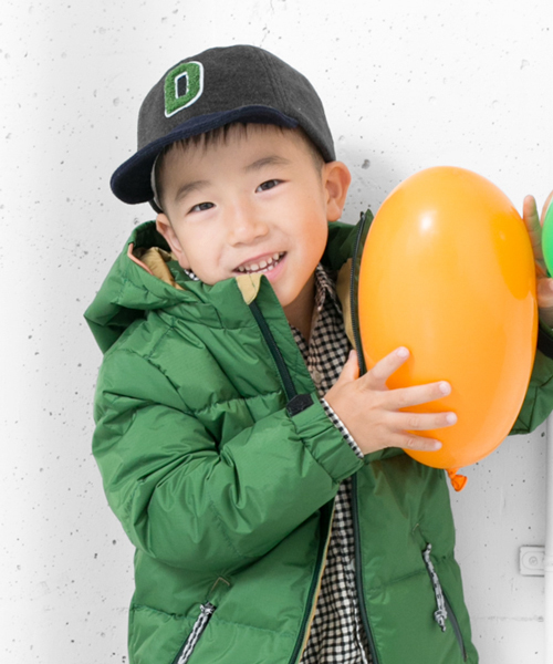 URBAN RESEARCH DOORS KIDS（アーバン リサーチ ドアーズ キッズ　）の「DOORS Dキャップ（その他小物・キッズ・グリーン/チャコールグレー・52/54）」の2枚目の写真