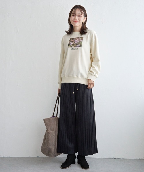 ikka(イッカ)の「【親子コーデ】裏毛ロゴフォトスウェット(スウェット・レディース・ピンク/ミント/オフホワイト/チャコールグレー/ライトグレー・M/L/S)」の19枚目の写真