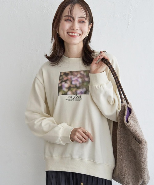 ikka(イッカ)の「【親子コーデ】裏毛ロゴフォトスウェット(スウェット・レディース・ピンク/ミント/オフホワイト/チャコールグレー/ライトグレー・M/L/S)」の18枚目の写真