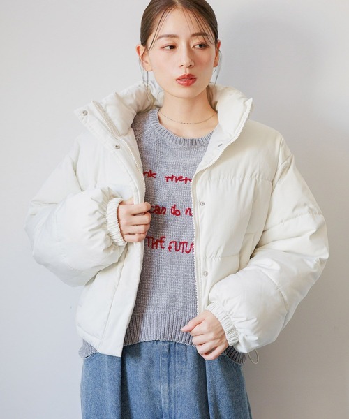 LAKOLE(ラコレ)の「パファージャケット / 128969(ブルゾン・レディース・レモンイエロー/ブラック/アイボリー・MEDIUM/SMALL)」の7枚目の写真