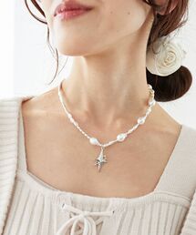 MAJESTIC LEGON | モチーフパールネックレス(ネックレス)