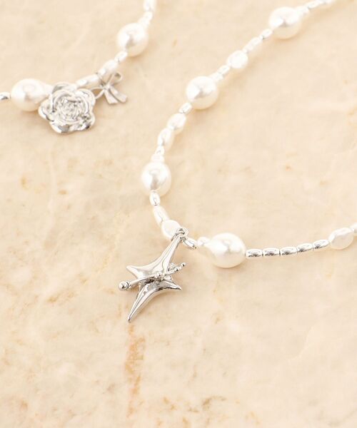 MAJESTIC LEGON（マジェスティックレゴン）の「モチーフパールネックレス（ネックレス・レディース・A/B・FREE）」の5枚目の写真