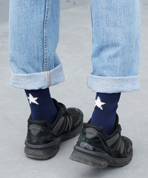 ROSTER SOX(ロスターソックス)の「ROSTER SOX/ロスターソックス Star by X ソックス スター 2026年 夏 夏服(ソックス/靴下・メンズ・ホワイト/ブラック/ネイビー/グレー・25-27/23-25)」の4枚目の写真