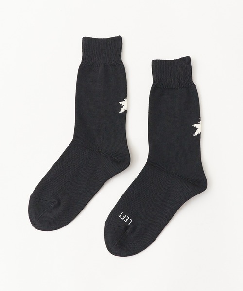 ROSTER SOX(ロスターソックス)の「ROSTER SOX/ロスターソックス Star by X ソックス スター 2026年春夏(ソックス/靴下・メンズ・ホワイト/ブラック・25-27/23-25)」の1枚目の写真