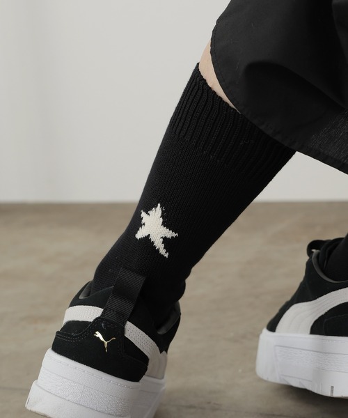 ROSTER SOX(ロスターソックス)の「ROSTER SOX/ロスターソックス Star by X ソックス スター 2026年春夏(ソックス/靴下・メンズ・ホワイト/ブラック・25-27/23-25)」の7枚目の写真