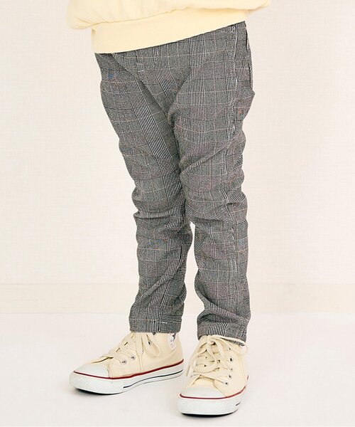 apres les cours（アプレレクール）の「【あったか】7days Style pants/裏起毛スキニーパンツ（その他パンツ・キッズ・ブラック/インディゴブルー/チェック・80/110/120/90/100/130/140）」の3枚目の写真