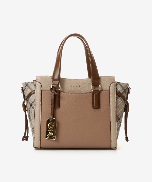 【セール】サイドチェックハンドバッグ（ハンドバッグ）｜& chouette（アンドシュエット）