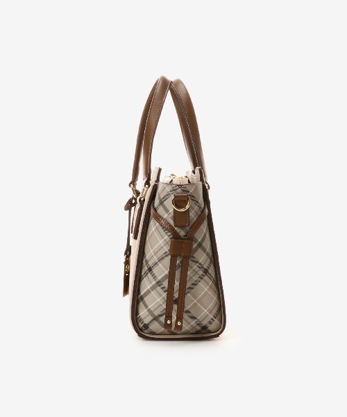 【セール】サイドチェックハンドバッグ（ハンドバッグ）｜& chouette（アンドシュエット）