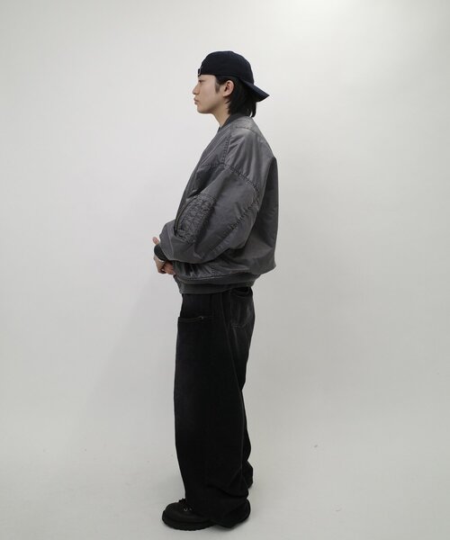 WHO'S WHO gallery（フーズフーギャラリー）の「【Sourcream/サワークリーム】バラモチーフMA1（ブルゾン・レディース・チャコールグレー/ブラック/カーキ・FREE）」の10枚目の写真