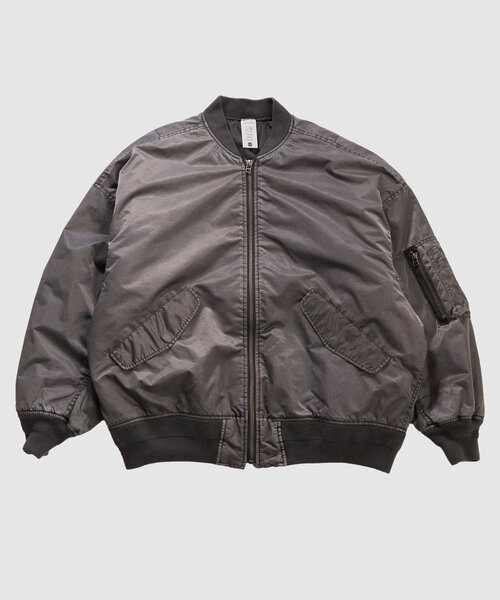 WHO'S WHO gallery（フーズフーギャラリー）の「【Sourcream/サワークリーム】バラモチーフMA1（ブルゾン・レディース・チャコールグレー/ブラック/カーキ・FREE）」の13枚目の写真