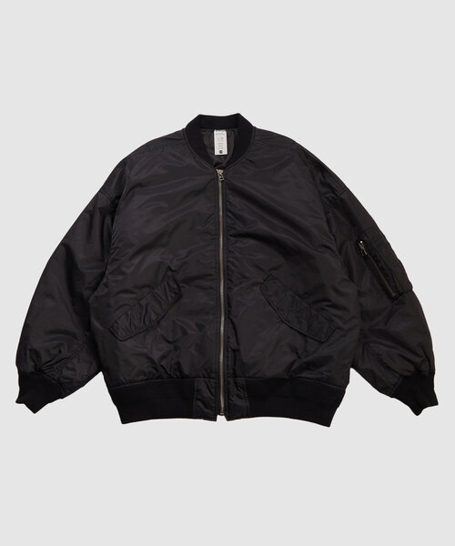 WHO'S WHO gallery（フーズフーギャラリー）の「【Sourcream/サワークリーム】バラモチーフMA1（ブルゾン・レディース・チャコールグレー/ブラック/カーキ・FREE）」の4枚目の写真