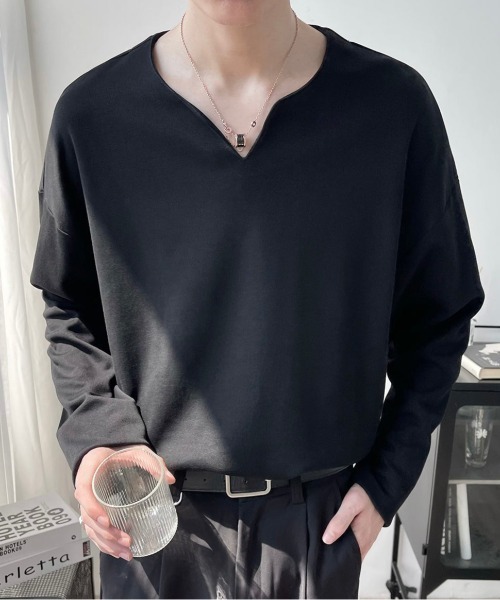 otte　Vネックシンプルトップス Ot4660 セール】Vネックシンプルトップス（Tシャツ/カットソー）｜Otte