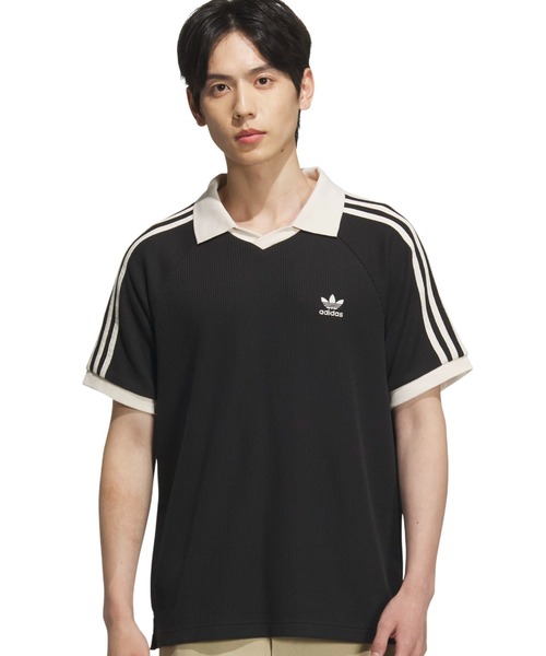 adidas(�A�f�B�_�X)��adidas WAFFLE SHORT SLEEVE POLO / �A�f�B�_�X ���b�t�� �V���[�g �X���[�u �|���ySP�z(�|���V���c)
