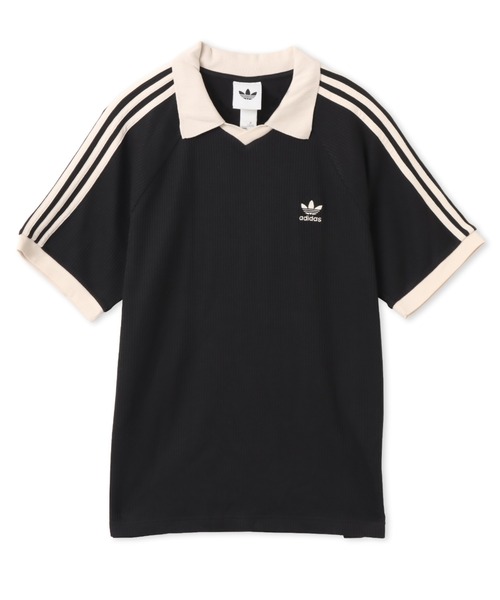 Adidas WAFFLE SHORTワッフル ポロ ADIDAS☆WAFFLE KNIT POLO ワッフル アディダス ロゴ ポロシャツ