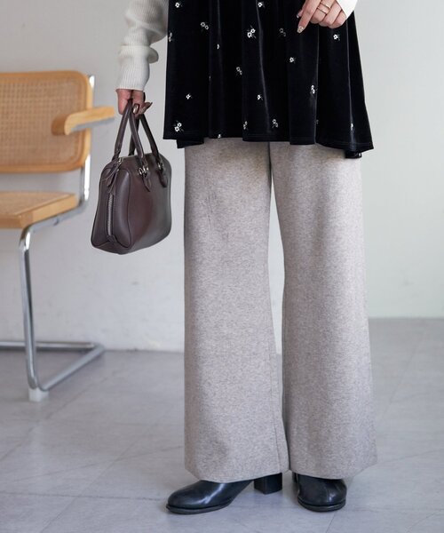 DISCOAT（ディスコート）の「【WEB限定】ニットフレアパンツ（その他