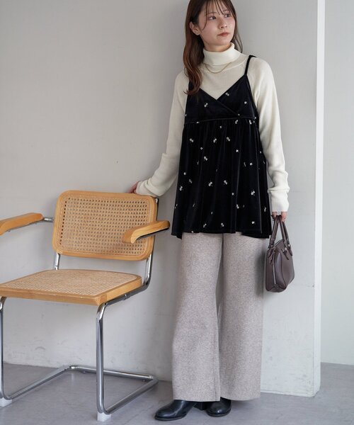 セール】【WEB限定】ニットフレアパンツ（その他パンツ）｜DISCOAT