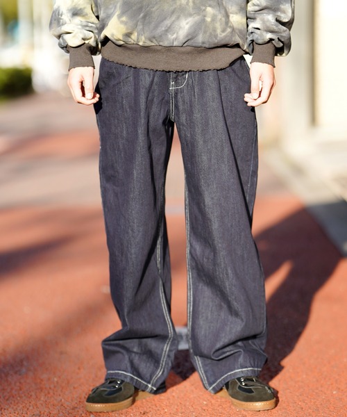 ワイド イージー デニム パンツ（デニムパンツ）｜THE MILES（ザ マイルズ）