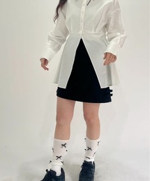 ULEULA（ウルア）の「DOUBLE RIBBON MINI SKIRT/ダブルリボンミニスカート（スカート）」