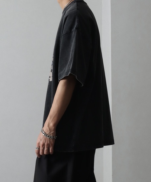 welise（ウェライズ）の「【welise/ウェライズ】＜Embroidery＞レトロフラワー スノーヴィンテージダイ加工 オーバーサイズ半袖Tシャツ（Tシャツ/カットソー・メンズ・ブラック系その他4/ブラック系その他2/ブラック系その他/ブラック系その他3・S/M/L）」の17枚目の写真
