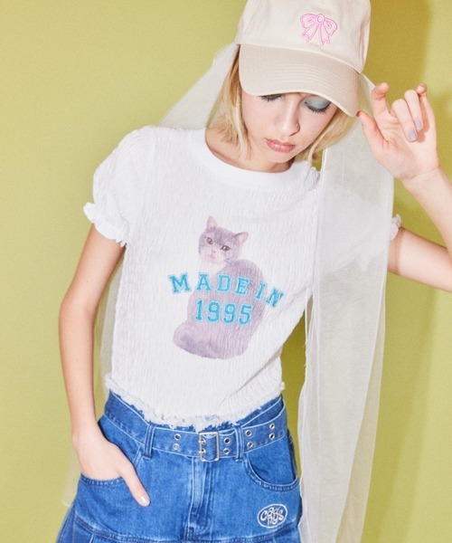 Candy Stripper（キャンディストリッパー）の「RIBBON TULLE キャップ（キャップ・レディース・ブラック/アイボリー・FREE）」の11枚目の写真