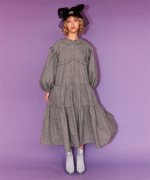 Candy Stripper（キャンディストリッパー）の「RIBBON TULLE キャップ（キャップ・レディース・ブラック/アイボリー・FREE）」の7枚目の写真