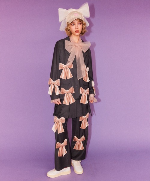 Candy Stripper（キャンディストリッパー）の「RIBBON TULLE キャップ（キャップ・レディース・ブラック/アイボリー・FREE）」の21枚目の写真