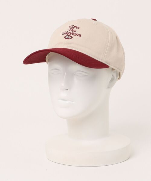 SPINNS（スピンズ）の「コットンキャップ/バイカラー（キャップ・メンズ・ベージュ系その他/ブラック×ホワイト/ホワイト×レッド/ブラウン系その他・ONESIZE）」の2枚目の写真