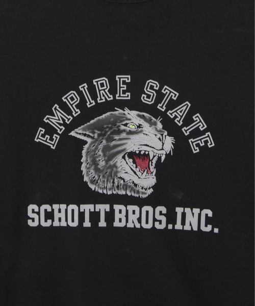 Schott(ショット)の「Schott/ショット/T-SHIRT COLOR FLOCKY BLACK PANTHER/カラーフロッキー ブラックパンサー(Tシャツ/カットソー・メンズ・ベージュ/ホワイト/ブラック・XL/2XL/L/M)」の20枚目の写真