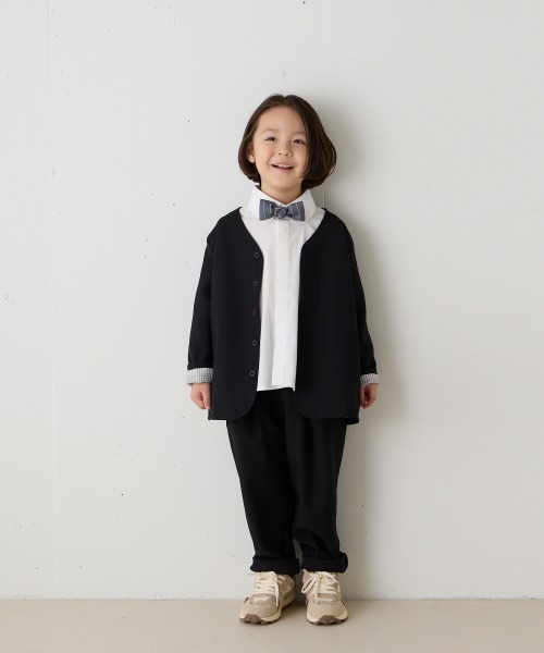 riziere（リジェール）の「ノーアイロンラウンドカラー比翼シャツ（ボタン取り外し対応）（シャツ/ブラウス・キッズ・ホワイト・160/150/140/130/120/110/100/90）」の14枚目の写真