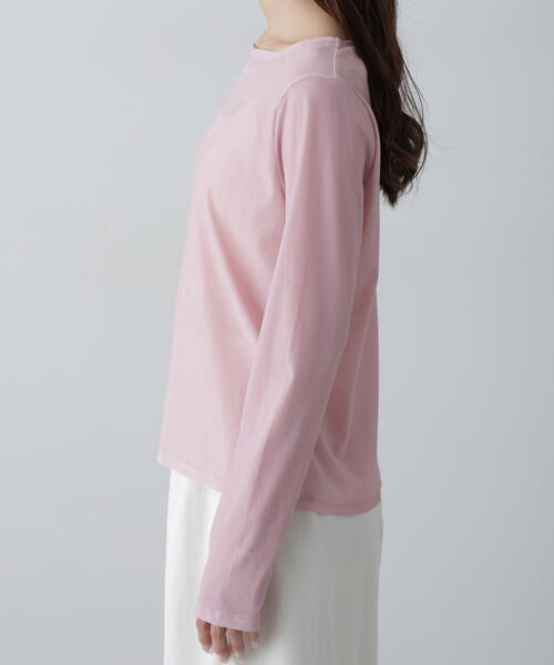 FREE'S MART（フリーズマート）の「◆［MFM］フロッキーラウンドネックカットソー（Tシャツ/カットソー・レディース・グレー/ブラック/ホワイト/ピンク・FREE）」の11枚目の写真