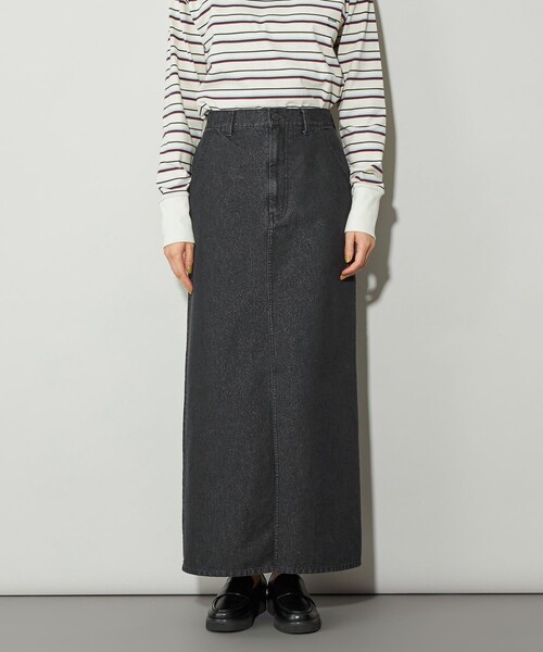 CITEN（シテン）の「＜CITEN＞ラメデニムロングスカート（スカート・レディース・ブラック・S/M）」の4枚目の写真