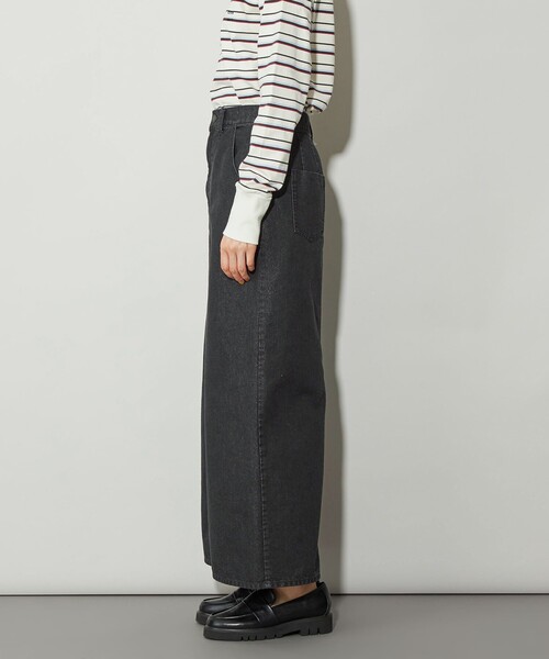 CITEN（シテン）の「＜CITEN＞ラメデニムロングスカート（スカート・レディース・ブラック・S/M）」の5枚目の写真