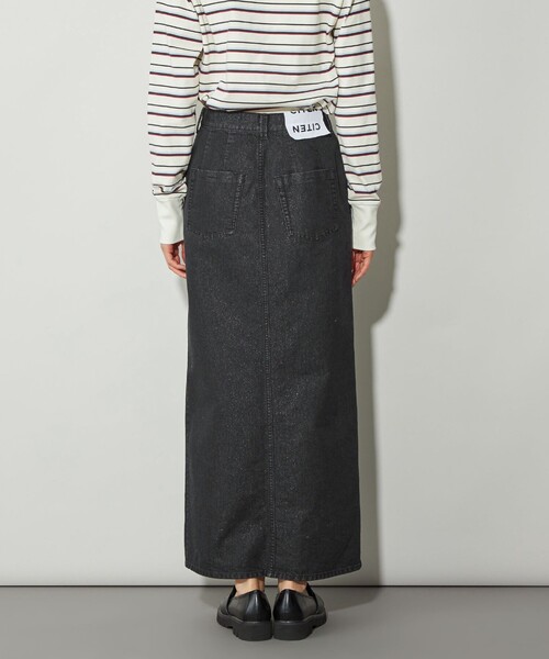 CITEN（シテン）の「＜CITEN＞ラメデニムロングスカート（スカート・レディース・ブラック・S/M）」の6枚目の写真