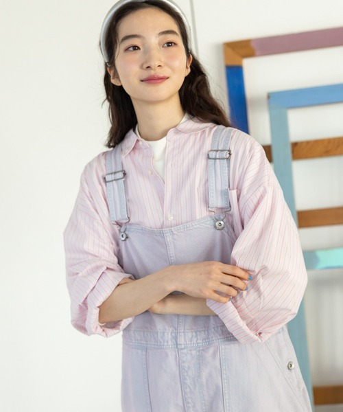 niko and...（ニコアンド）の「マーセドロストリボンシャツ（シャツ/ブラウス・レディース・ホワイト/ピンク/ネイビー/イエロー・MEDIUM/LARGE）」の12枚目の写真