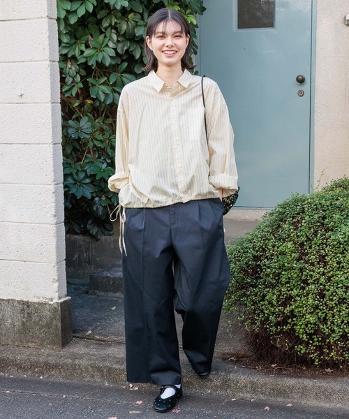 niko and...（ニコアンド）の「マーセドロストリボンシャツ（シャツ/ブラウス・レディース・ホワイト/ピンク/ネイビー/イエロー・MEDIUM/LARGE）」の13枚目の写真